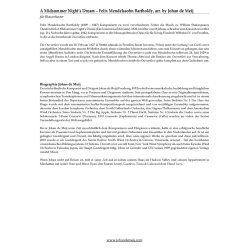 A Midsummer Night's Dream : Suite from the Incidental Music